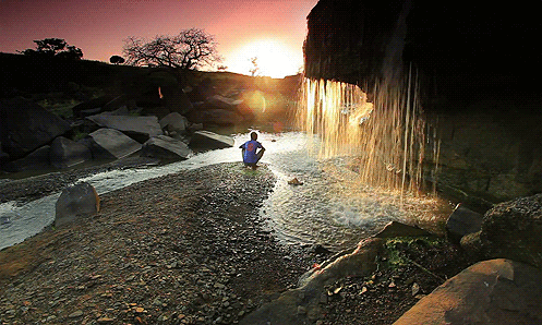 Cachoeira meditação
