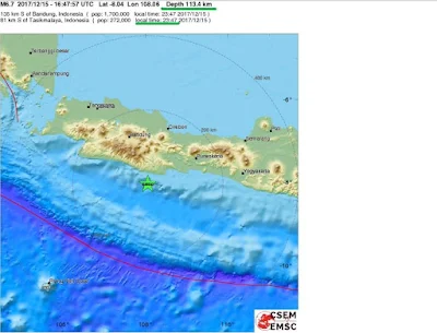 σεισμική δόνηση 6,5 βαθμών έπληξε το νησί της Ιάβας