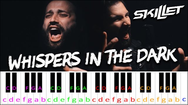 Whispers In The Dark by Skillet Piano / Keyboard Easy Letter Notes for Beginners