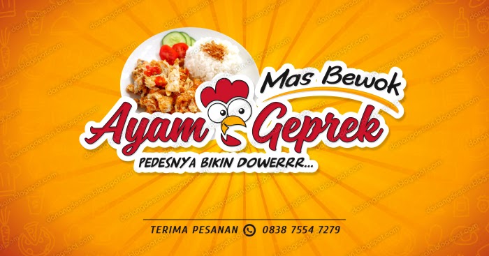  Desain  Banner Ayam  Geprek  Indosiah