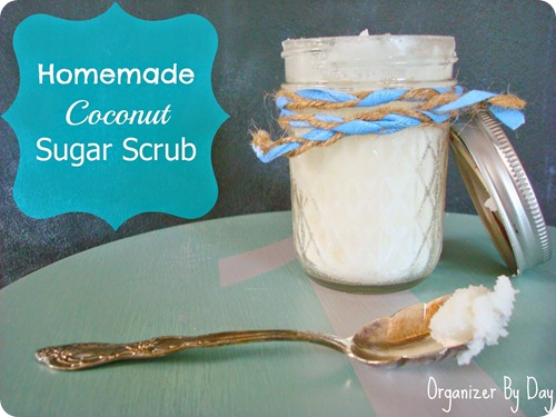homemade coconut sugar scrub