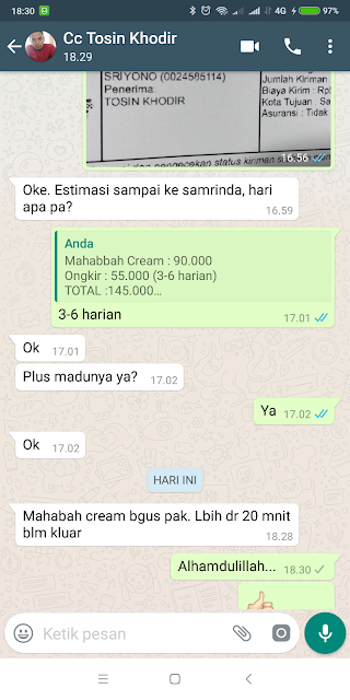 Jual Obat Kuat Oles Mahabbah cream di Tanpa Efek Panas