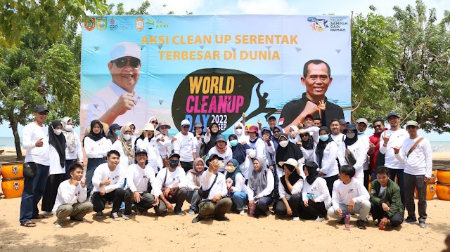 Pantai Batakan Baru Jadi Lokasi World Cleanup Day 2022