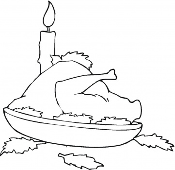 Coloring Sheets For Thanksgiving Food 7