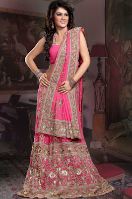 Indian Bridal Wedding Pink Chaniya Choli