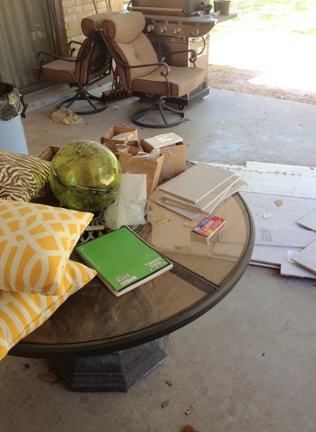 Sigh. Someday I will have my dream patio...or at least a clean one!