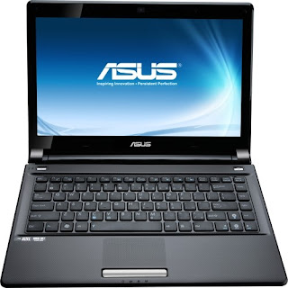 ASUS U45JC-A2B Notebook PC - Intel Core i3-370M 2.4GHZ, 4GB DDR3, 320GB HDD, DVDRW, 14 Display, Windows 7 Professional 64-bit, Black, 2-Yr Warranty,