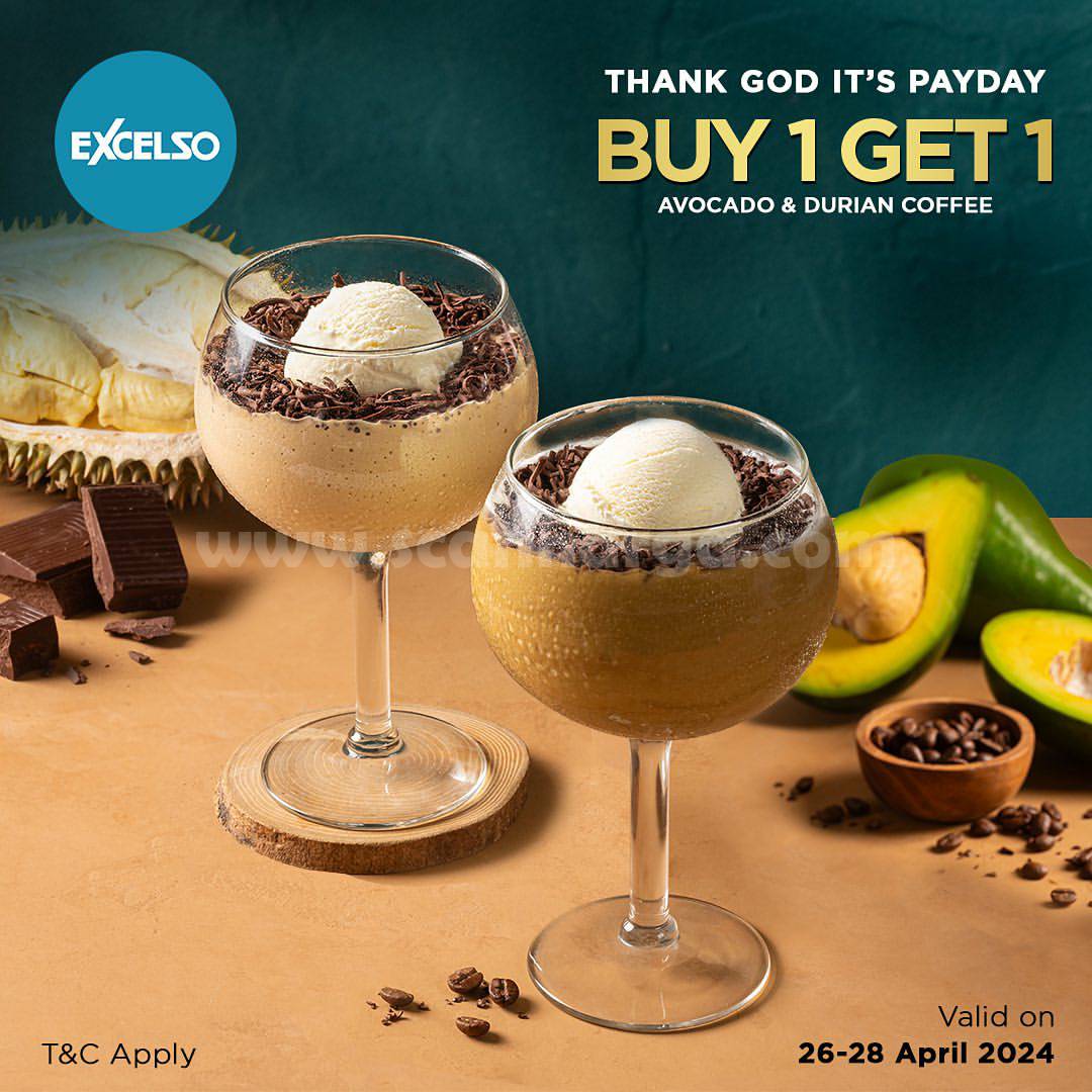Promo EXCELSO COFFEE PAYDAY – BELI 1 GRATIS 1