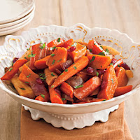 maple glazed root vegetables