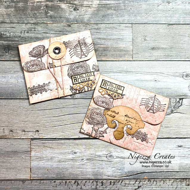Easy Faux Vintage Envelopes From 3" x 6" Pattered Paper