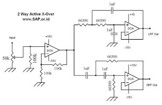 gambar rangkaian crossover aktif