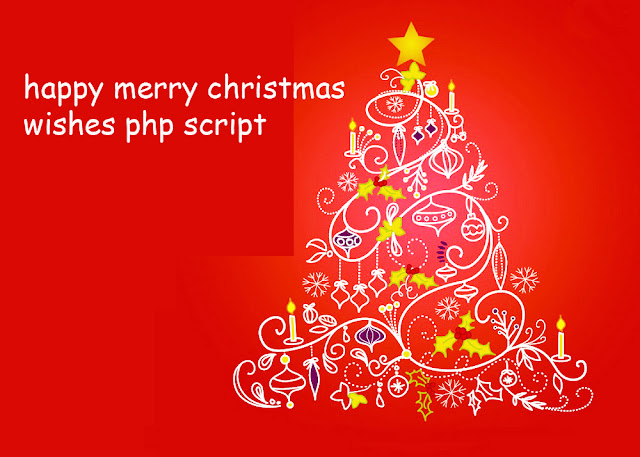 happy merry christmas wishes php script