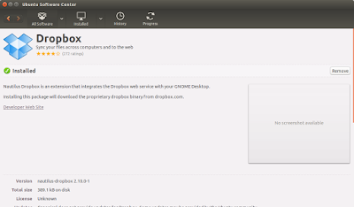 Dropbox ubuntu software center