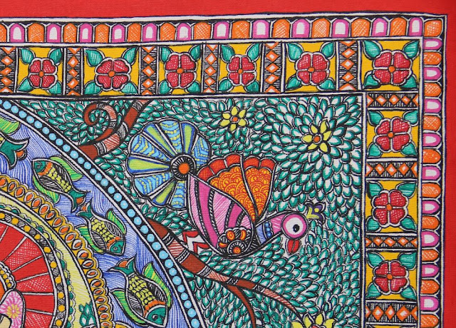 madhubani borders beginners design