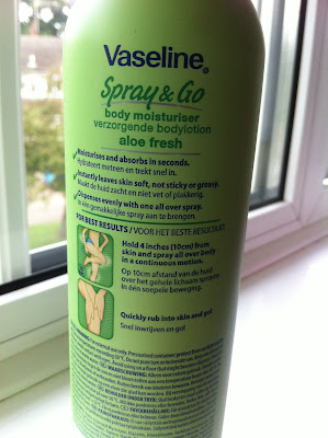 Vaseline Spray & Go Moisturiser // Review 