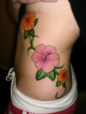 side piece tattoos. Flower Tattoo Side Pieces