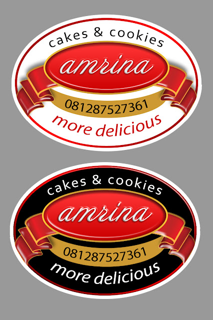 Label Kemasan Amrina Cookies