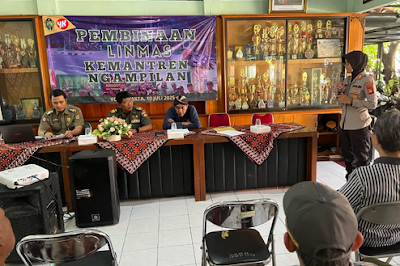 Peran Kunci Linmas di Ngampilan Ditekankan Kapolsek