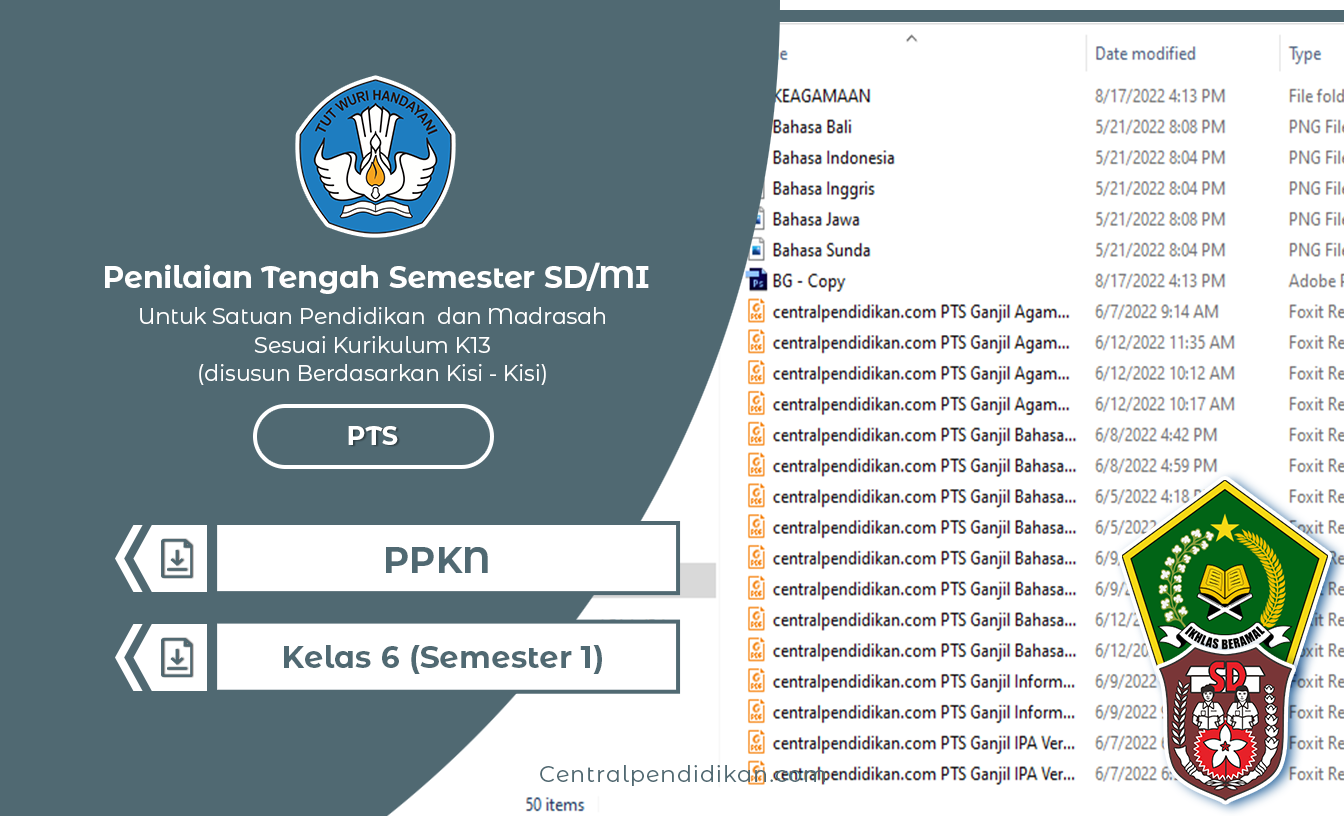 Soal & Jawaban PTS PPKN Kelas 6 SD/MI Semester 1 2022 (PDF Lengkap)