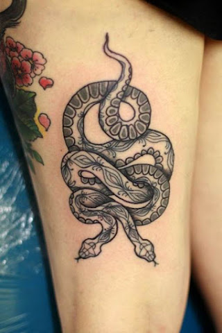 These Two Headed Snake Tattoos Will Make You Double