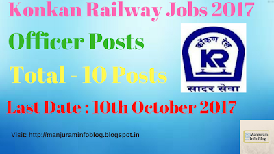 Konkan Railway Recruitment 2017