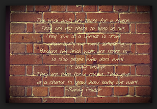 quote about brick walls