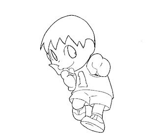 #6 Villager Coloring Page