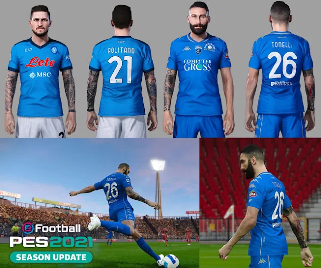 Matteo Politano & Lorenzo Tonelli Tattoo For eFootball PES 2021