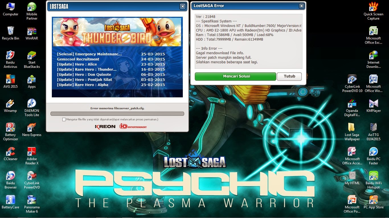 Cara Mengatasi Error pada Game Lost Saga