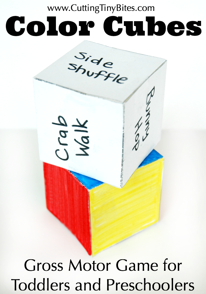 Color Cubes: Gross Motor Game for Toddlers and Preschoolers | What Can We Do With Paper And Glue Color Cubes: Gross Motor Game for Toddlers and Preschoolers | What Can We Do With Paper And Glue