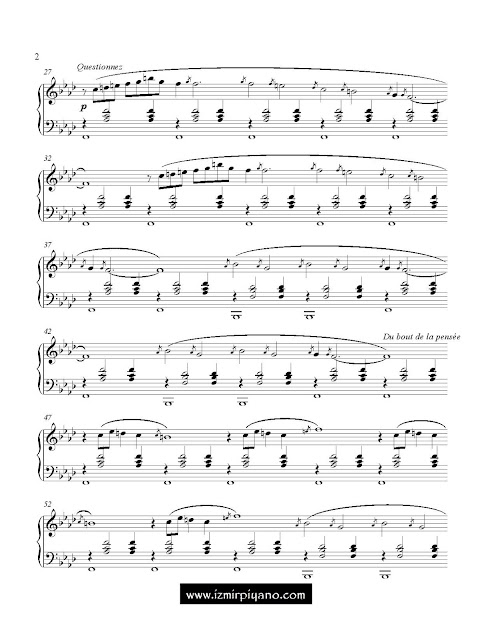 Gnossienne Piyano Notaları, Gnossienne Piano Notes, Gnossienne Piano Sheets, Erik Satie Piyano Notalarıi Erik Satie Piano Notes, Erik Satie Piano Sheets