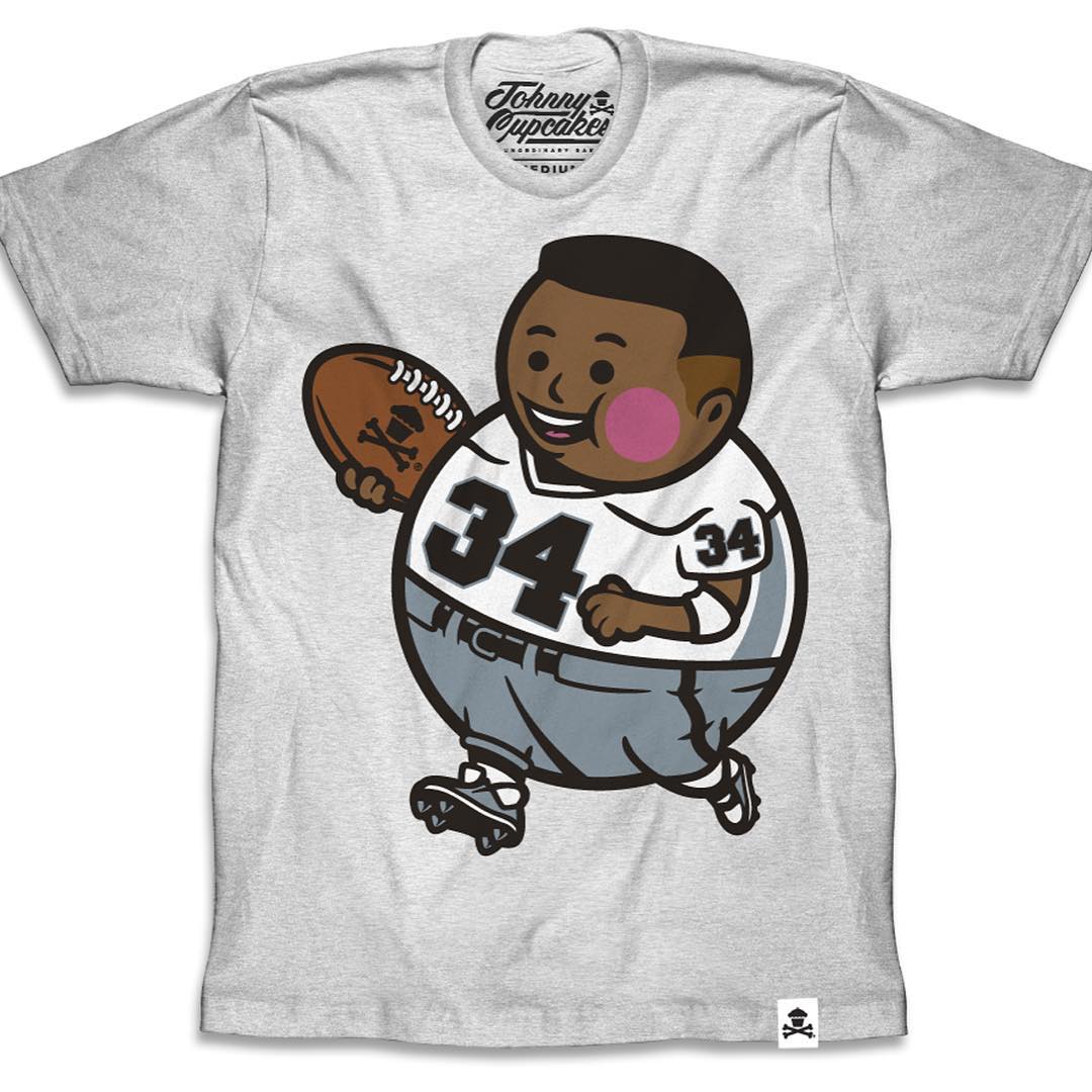 BO JACKSON T-Shirt THE BALL PLAYER Poster Raiders Jordan Retro ...