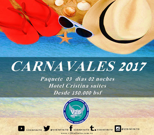 IMAGEN PAQUETE CARNAVAL 2017 PUERTO LA CRUZ 