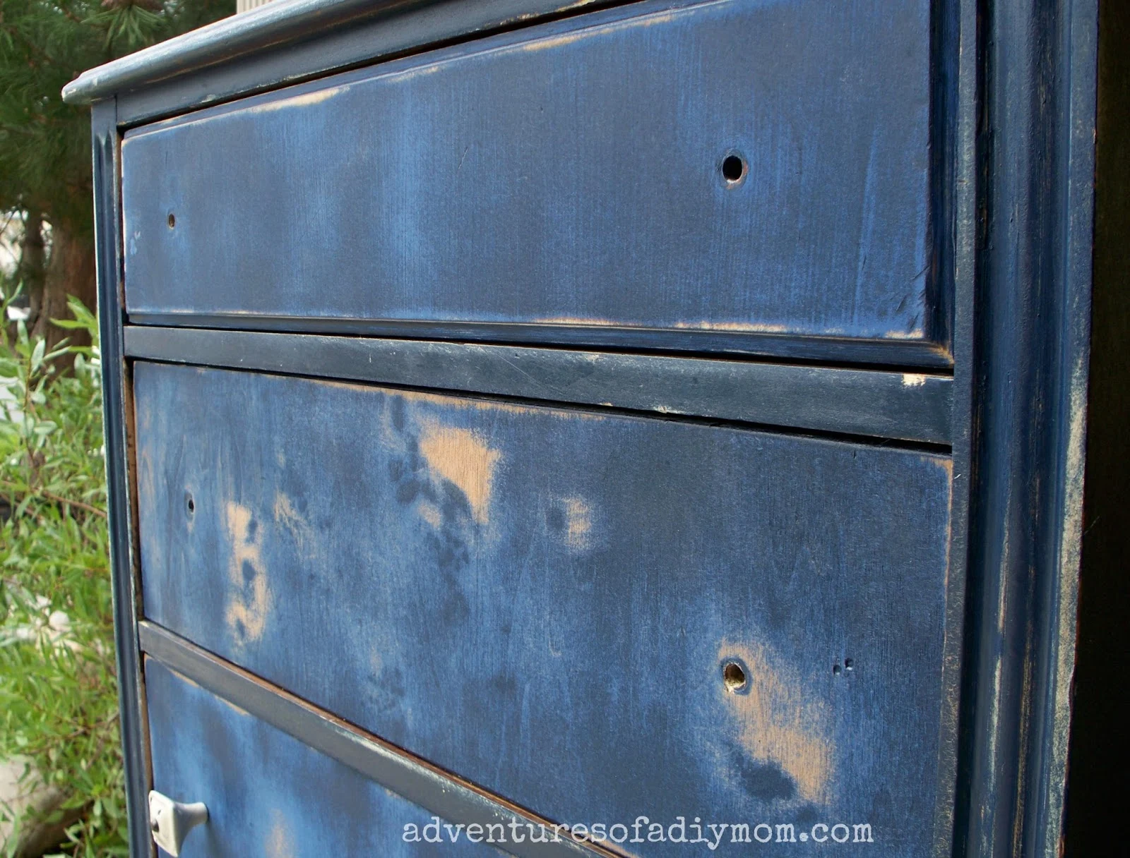 Blue Distressed Dresser