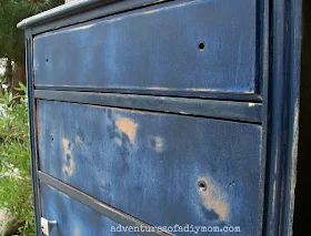 Blue Distressed Dresser
