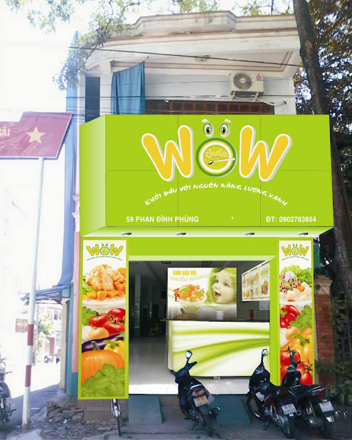 Cửa hàng cháo WOW tại 59 Phan Đình Phùng, Tp. Quảng Ngãi