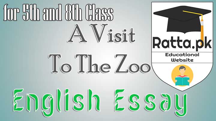 A Visit To The Zoo English Essay for 5th and 8th Class