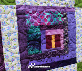 Purple Passionflower quilting