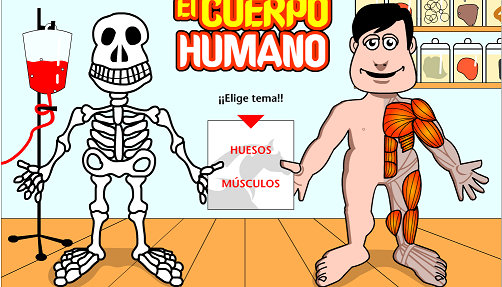 http://www.cajastur.es/clubdoblea/diviertete/juegos/elcuerpohumano.html