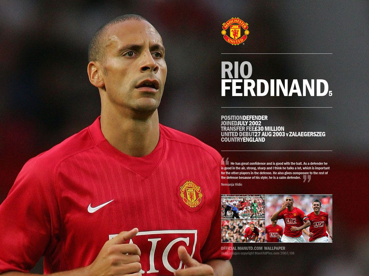 Info Selebindo Rio Ferdinand Biography