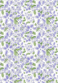 Periwinkle patterned background
