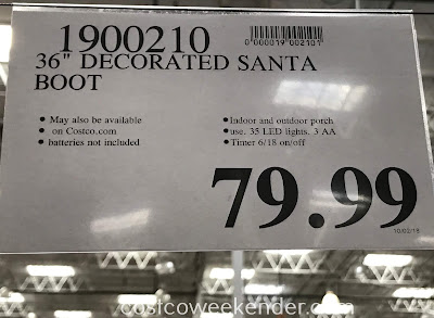 Deal for the 36-inch Decorated Santa Boot at Costco