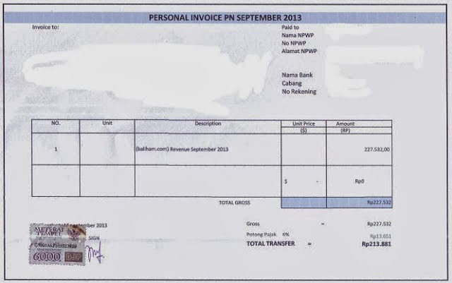 Contoh Surat Penagihan Invoice Yang Benar  Contoh Surat