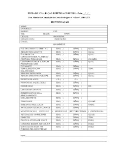 ficha de anamnese facial