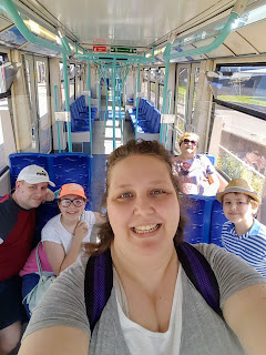 Family Selfie on the Docklands Light Railway