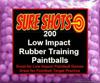 50 Cal Rubber Training Paintballs 200 Pack