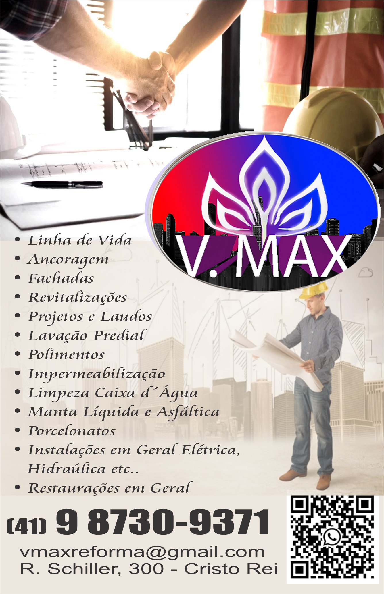 V.Max - Vmaxengenharia - Reforma Predial - (41) 9 8730-9371