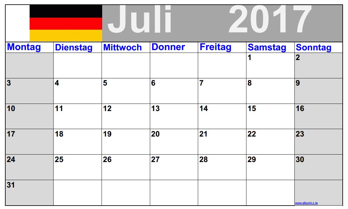  Juli  2022 Kalender  im Querformat kleine  Ziffern 