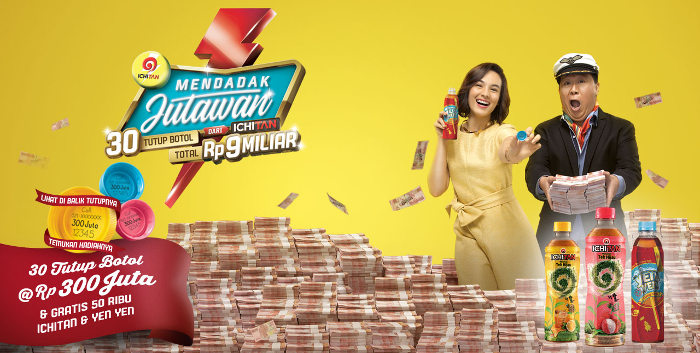 Promo Ichitan Berhadiah  300 Juta Dibalik Tutup  Botolnya