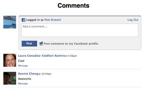 Facebook comments box